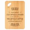 Cutting Board / Appetizer Platter - PLANETEE - Un Noa - Bamboo - 30x20x1 Cm - Hole 24 Mm