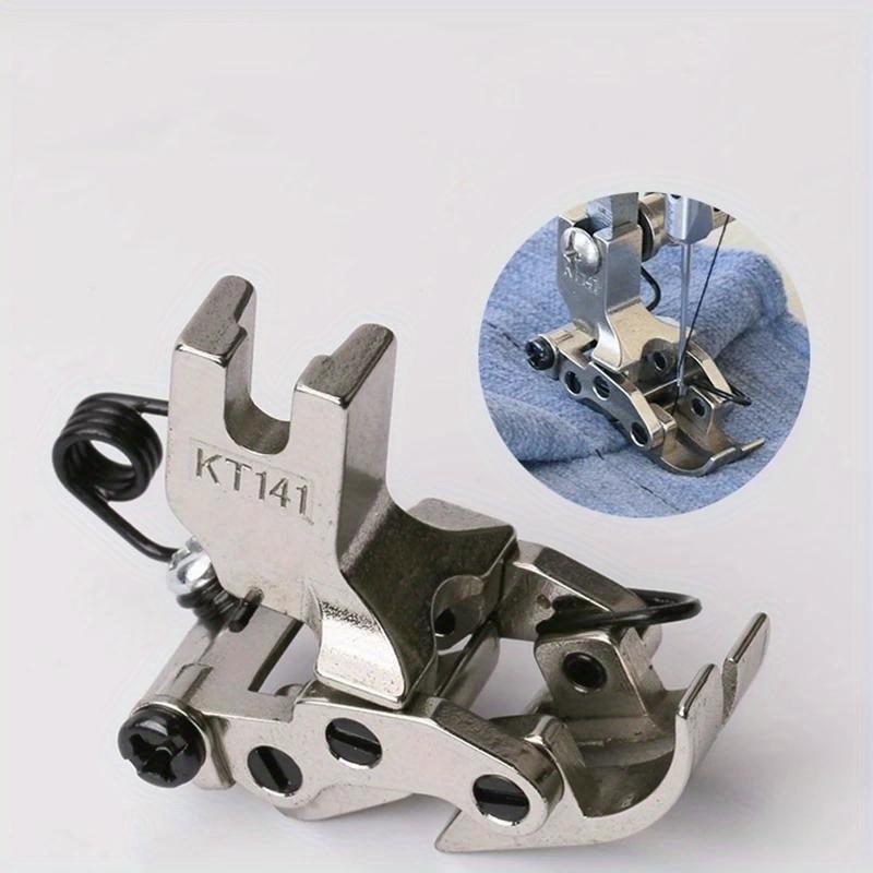 1pc KT141 Industrial Sewing Machine Flat Car Front and Rear Interactive Presser Foot Thick and Thin Through Tank Presser Foot