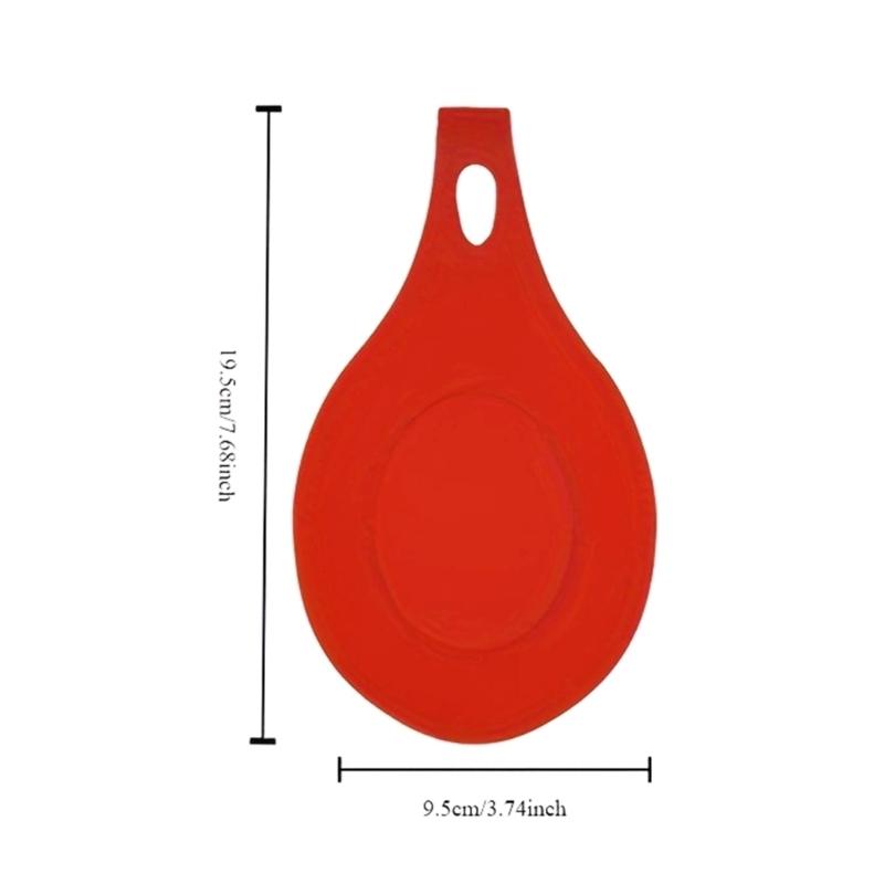 Silicone Spoon Holder Heat Resistant Washable Spoon Rest for Busy Cooks Household Use Multifunctional Design Sauce Dish