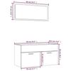 VidaXL Ensemble de meubles de salle de bain 2 pcs Chêne marron 826625