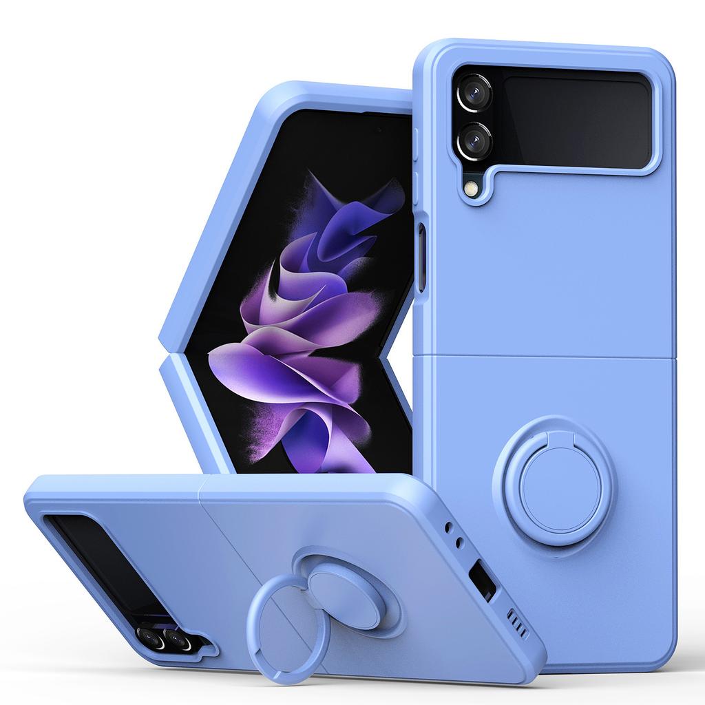 Applicable to samsung z flip1 mobile phone case integrated ring with magnetic suction flip1/1/1/1 all-inclusive anti-drop protective case