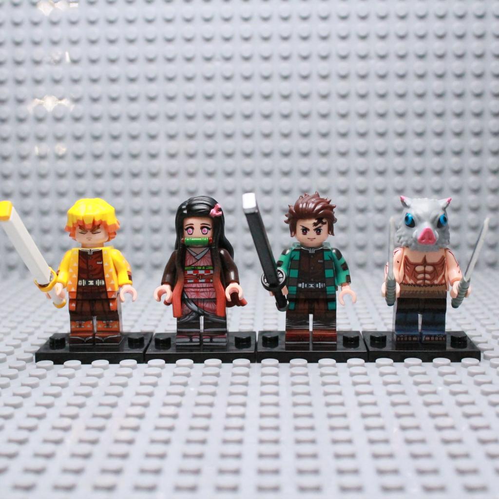 Buy 4Pcs Set Demon Slayer Tanjirou Nezuko Agatsuma Zenitsu Hashibira  Inosuke Minifigure at affordable prices — free shipping, real reviews with  photos — Joom