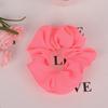 Frauen Mädchen Neon Scrunchies Elastische Haargummis Einfarbig Zopfgummi Fluoreszierende Farbe Helles Seil Frauen Haarschmuck