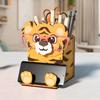 Wooden Material Spectacle Stand Hand Carved Pen Holder Rack Wooden Phone Display Stand  Home Use