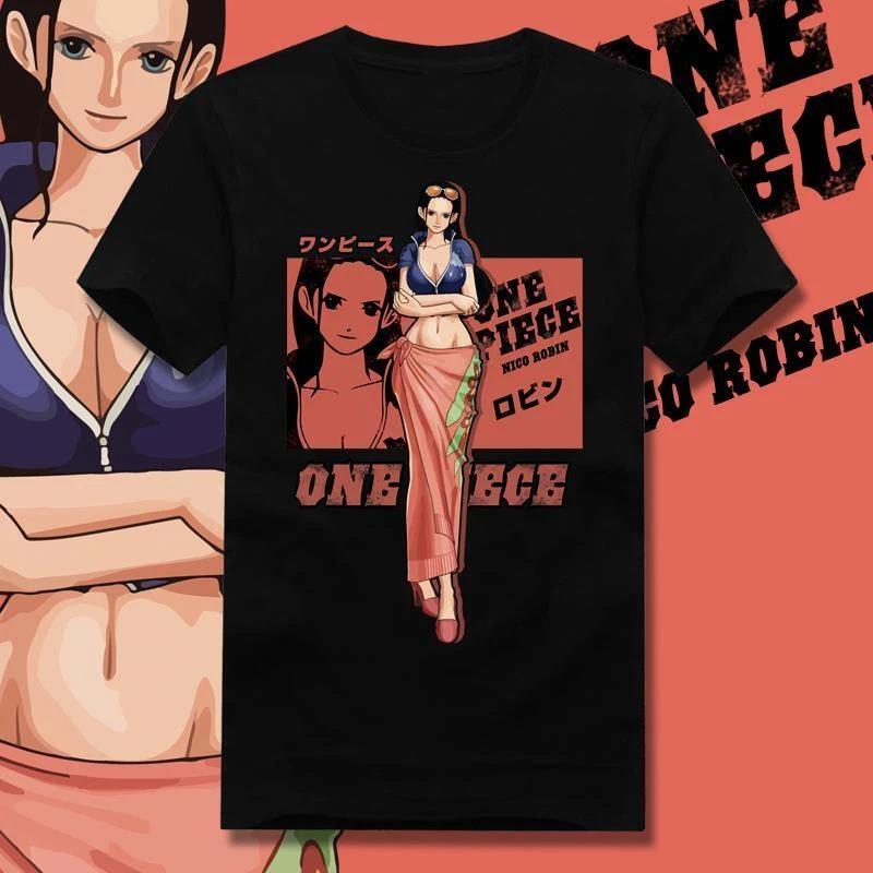 

One Piece Robin Cosplay Anime Manga T-Shirt Tee Undershirt Cotton 3XL