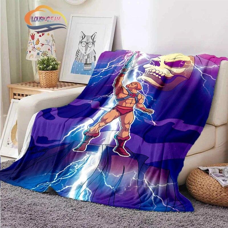 Fashion Cartoon Masters of the Universe Blanket3D Print He-Man Rectangle Blanket Flannel Blanket Wearable Blanket Sofa  Blanket
