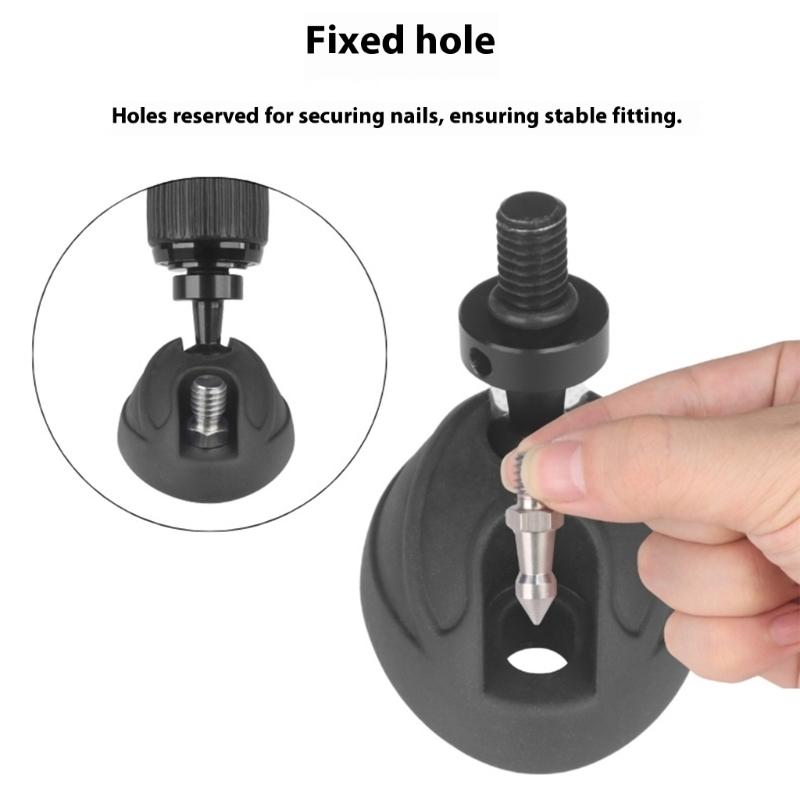 AntiSlip Rubber Tripods Foot Pad 3/8 Screw Universal Adapter for Enhances Camera Stability On Uneven Surfaces