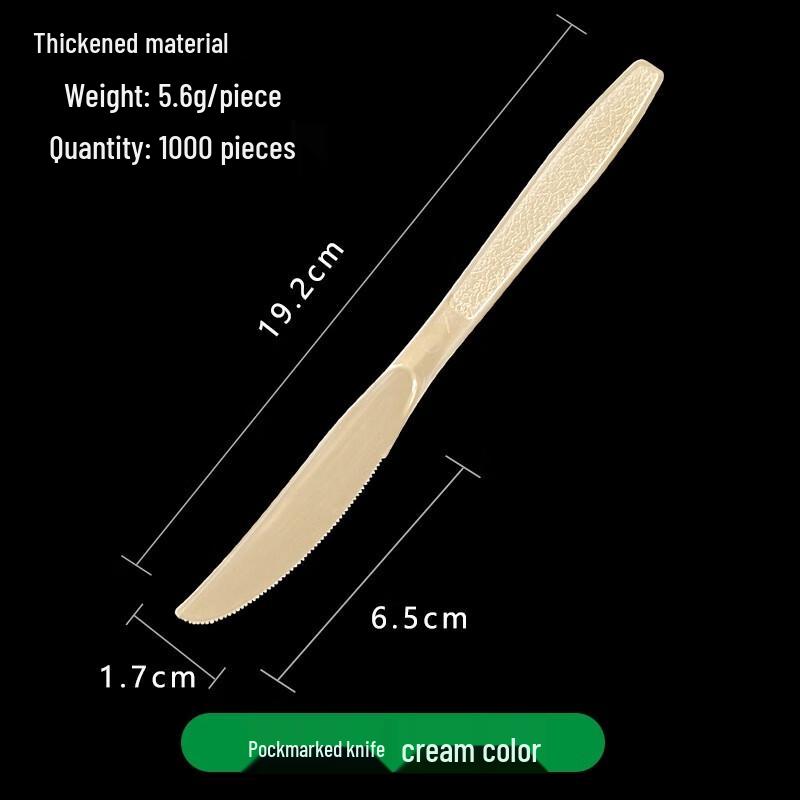 Disposable Frosted Plastic Cutlery 1000 pieces