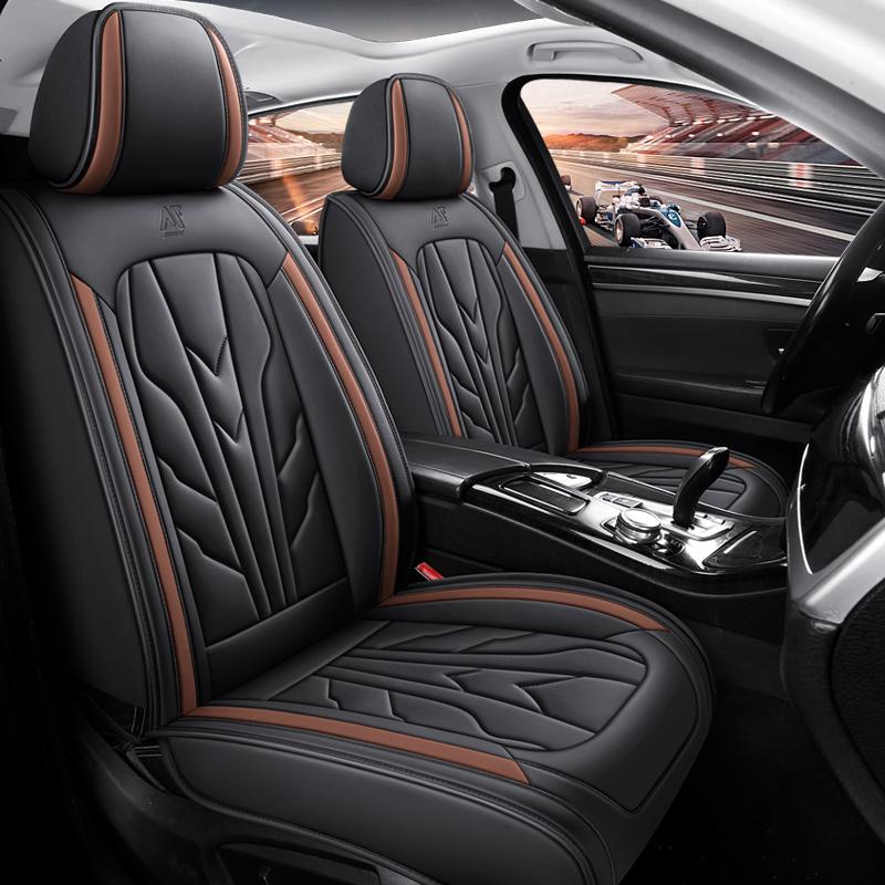 Single Full Coverage Car Seat Cover Premium Faux Leather Material, Fits Most Sedans/SUVs, Enhances Interior, 5 Colors Available