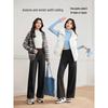 IEF 2025 Winter Fleece-Lined High-Waist Wide-Leg Shark Pants