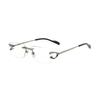 CT0344O Unisex Rimless Stylish Pure Titanium Myopia Eyeglass Frame