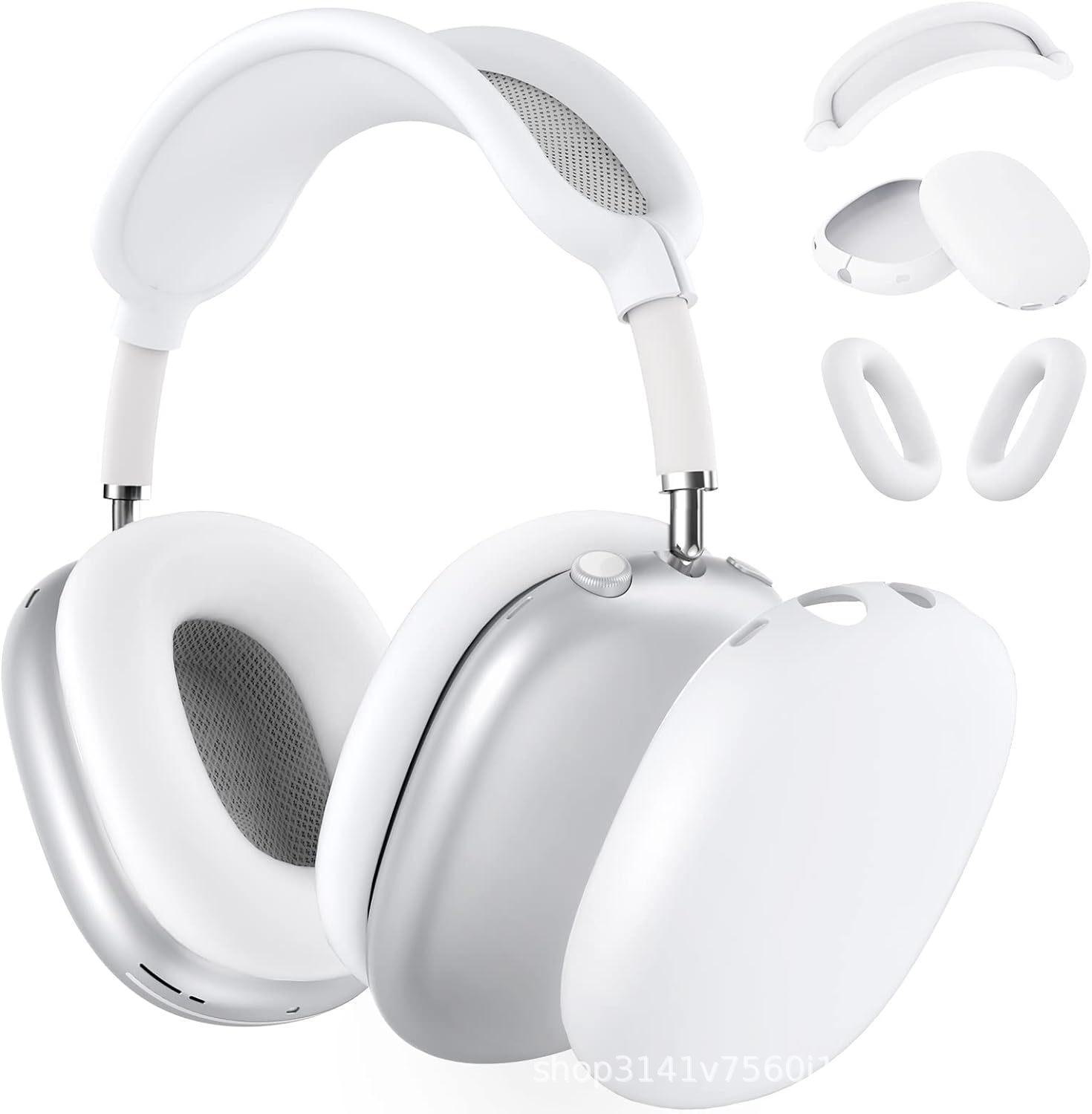 

Силіконовий захисний чохол для AirPods Max: Корпус навушників Bluetooth з кріпленням на голову three piece suit білий