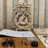 Tsukurun Moving 3D Wood Puzzle Series Owl with Japanese Instructions Desu® (LK503 Clock)