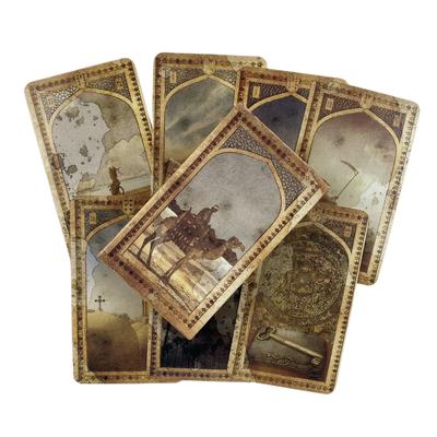 Staroarabský Lenormandův věštecký balíček 39 anglických karet Visions Divination Edition Deskové hry