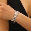 Punk Personality Sliver Centipede Adjustable Bracelets for Men Hip-hop Retro Insects Party Club Statement Jewelry Gifts