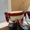 Contrast color breast bag women's casual simple messenger bag female student sports mobile phone fanny pack men