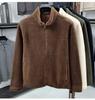 2025 Japanese Style Fleece Stand Collar Jacket - Thick, Warm, Casual Autumn/Winter Wear