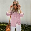 Women's Long Sleeve Tops Stylish Button Down Casual Blouse Shirt T-shirt For All Seasons