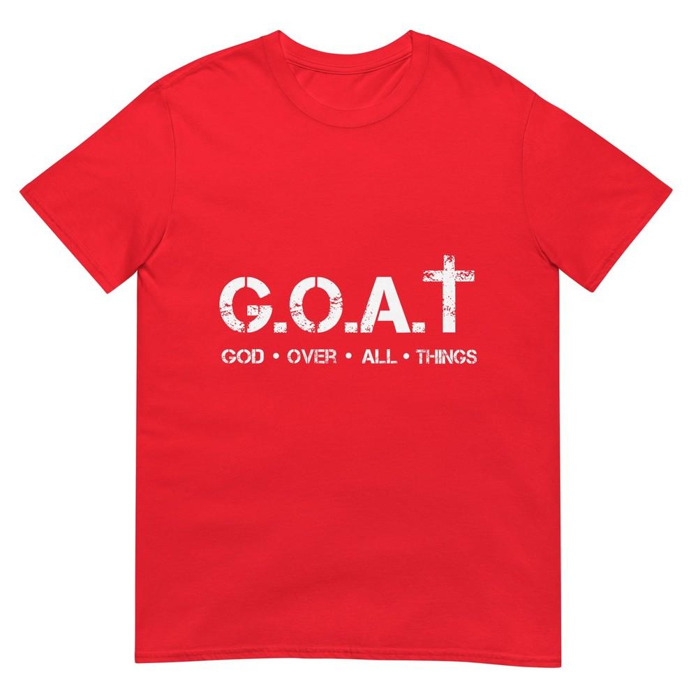 Goat God Over All Thing Christian Bible Saying Tshirt S