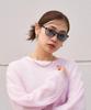 Wellington-style 2-way Sunglasses for Pollen and Droplet Protection (detachable Hood) (Gray (Clear) - ZN261G0513A1)  PROTECT 2WAY  Pollen Glasses,