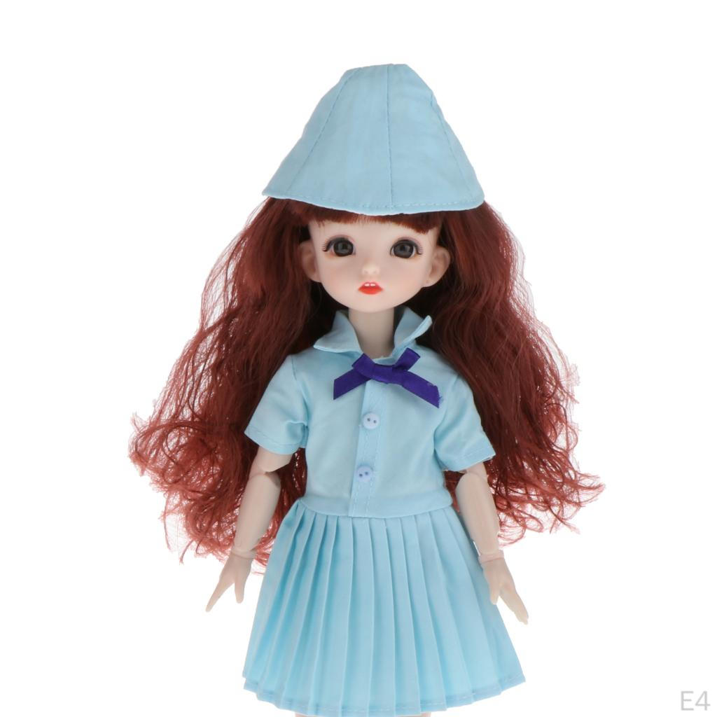 1 / 6 16 Ball Joints Girl Doll with Clothes