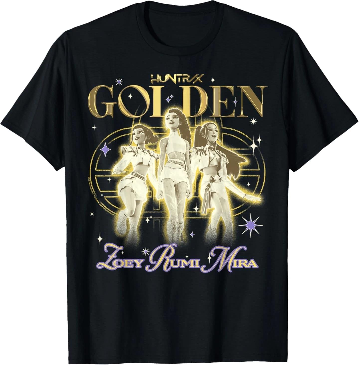 Kpop Demon Hunters Huntrix Golden Zoey Rumi Mira T-Shirt S