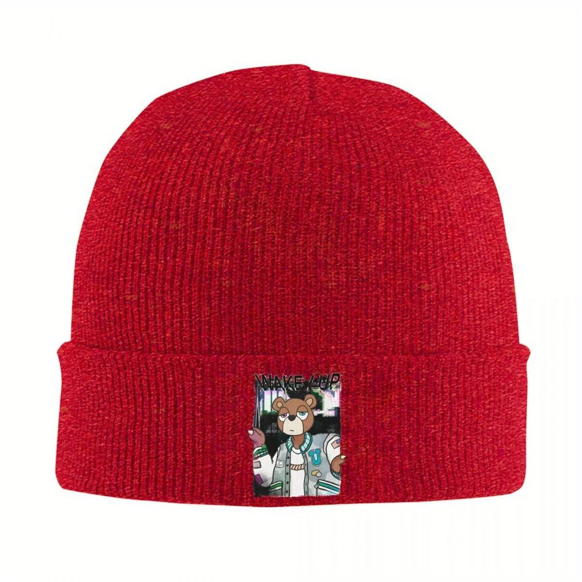 

Kanye West Rap Music Knitted Hat Beanies Autumn Winter Hats Warm Fashion Meme Hip Hop Style Caps for Unisex Women Gifts nice