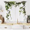 2pcs Green Vine Curtains   Privacy Light Filtering Polyester   Modern Botanical Home Decor for Living Room Bedroom Patio