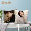 Custom Jang Keun Suk HOT KPOP Pillowcase 45X45cm Wedding Decorative Eco-Friendly Cotton Linen Fabric Pillow Case