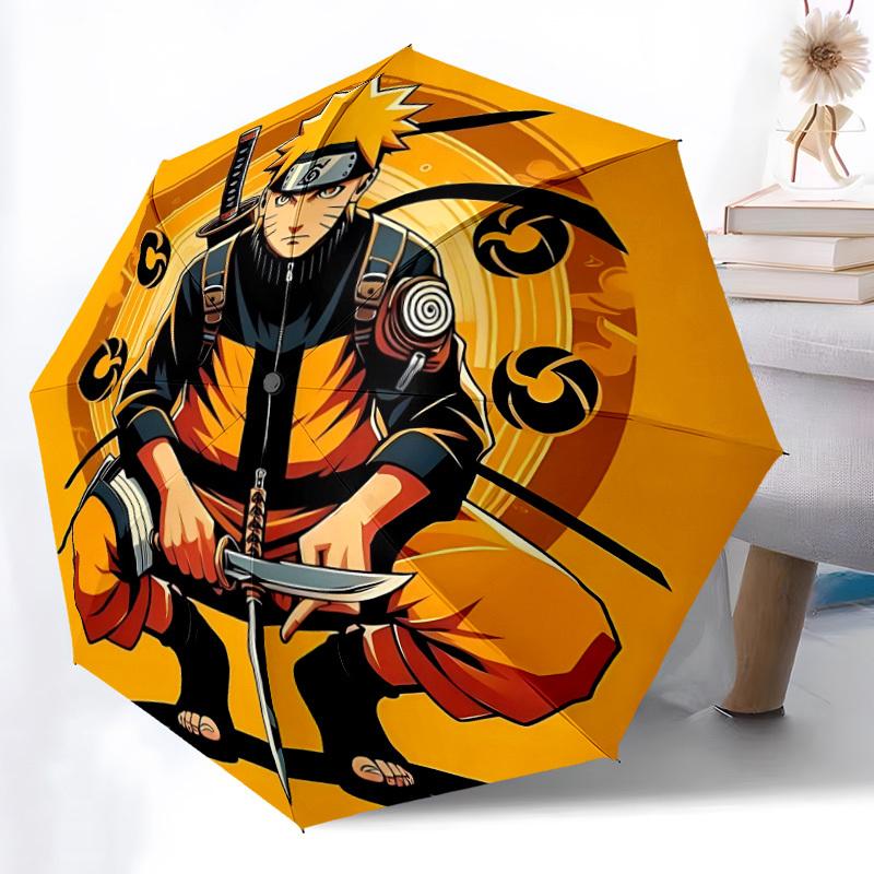 1PC Print Personality Umbrella, Featuring Automatic Folding, And Shielding. This Sturdy And Durable Umbrella with Eight Ribs Is Convenient for Outdoor