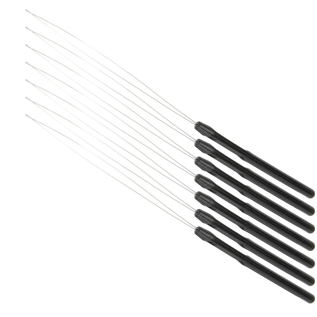 7Pcs Hair Extension Loop Needle Threader Light Weight Handy To Use Plastic Hair Extension Tools for