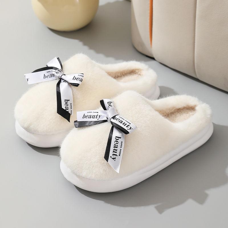 Ins New Stylish Winter Platform Slippers Women's Super Fluffy Indoor Shoes Fur Slides Woman Trends Chic Fuzzy Outdoor Mules Shoe