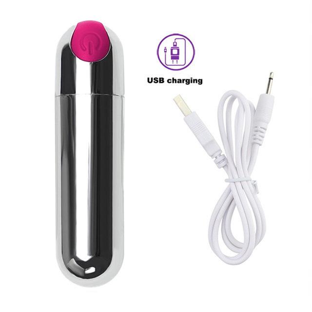 Bullet Vibrator Sex Toys for Women 10 Speed Waterproof Strong Vibration USB Rechargeable G-Spot Massager Anal Plug Dildo Lesbian