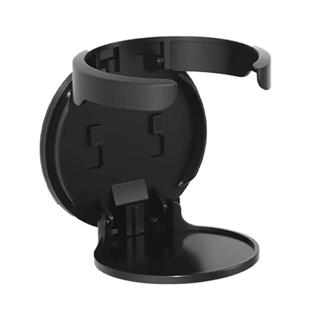 

Portable Durable Wall-Mounted Round Cup Holder Foldable Self-Adhesive Drink Holder Multipurpose Space-Saving Wall Bottle Rack чорний