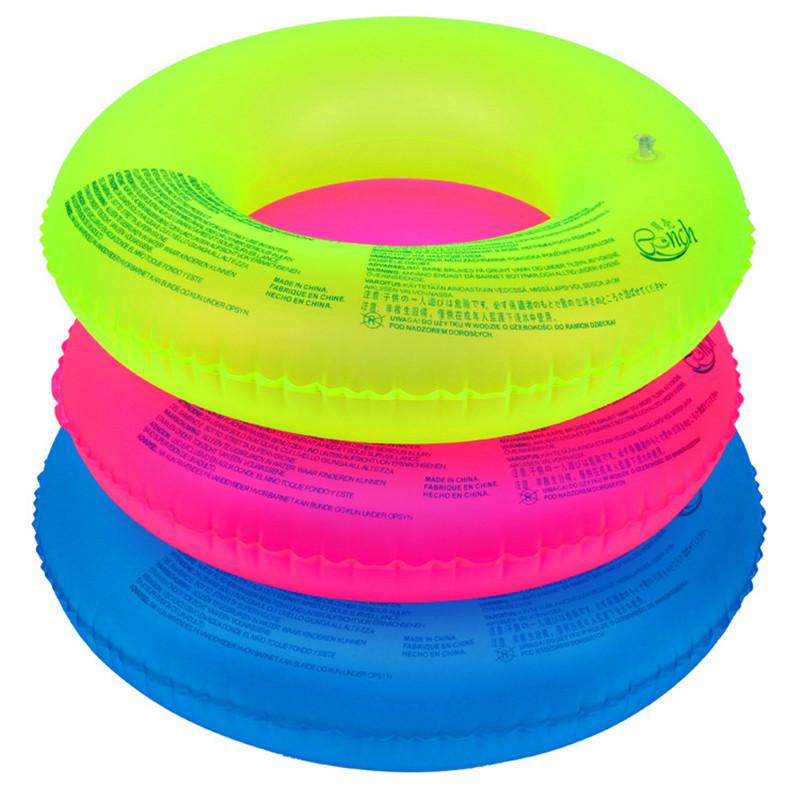 Aufblasbarer Neon-Schwimmring für Erwachsene - Verdickter fluoreszierender Rettungsring für Männer & Frauen