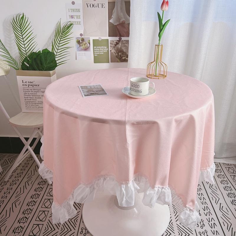 INS Tablecloth Soild Color Dining Table Cover Coffee Table Cloth Wedding Party Tablecloths Photo Prop Birthday Desk Decoration