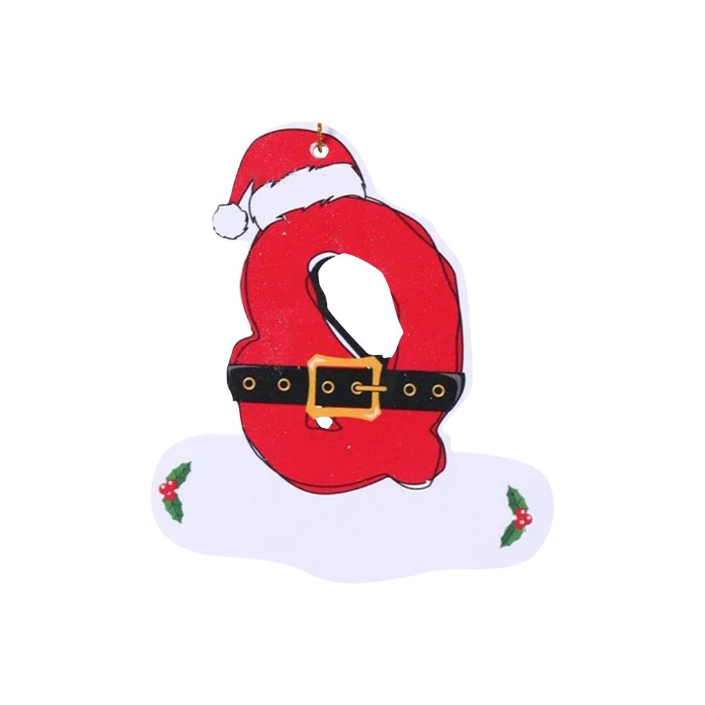 26 Letters Christmas Tree Ornament Christmas Pendant DIY Alphabet Pendant Atmosphere Decoration Christmas Tree Letters 1PC