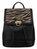 Women's urban backpack with a flap made of eco-leather - David Jones