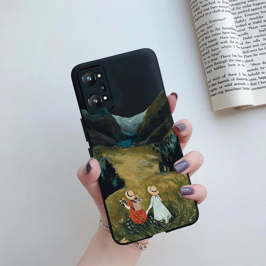 For Realme GT Neo 3T Case Realme GT Neo 2 GT2 Cover Rainbow Flower Soft Silicone Protective Phone Bumper Realme GT Neo 3T 2 Case