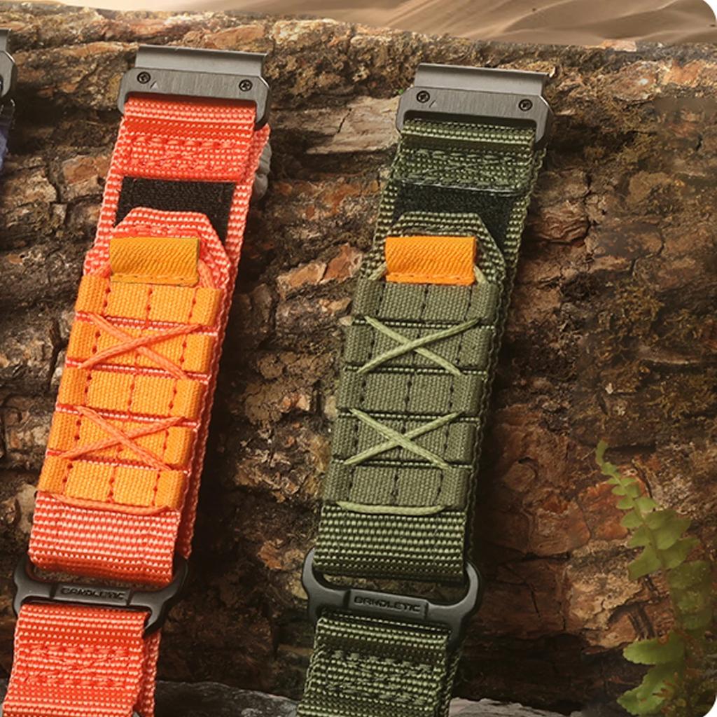 22mm 26mm Nylon Strap For Garmin Fenix 8 E 5 5X 6X 6 7 7X Pro/TACTIX/Mk2 Mk2i G1/Enduro 2 3 Sport Bracelet Quick Fit Watchband