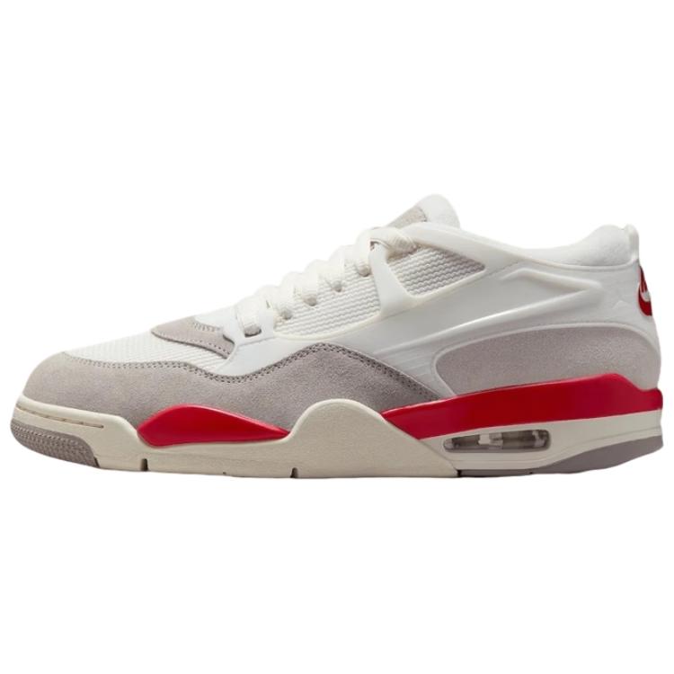 Air Jordan 4 RM Fire Red Unisex Sneakers Cream Sail College-Grey HF8126-100
