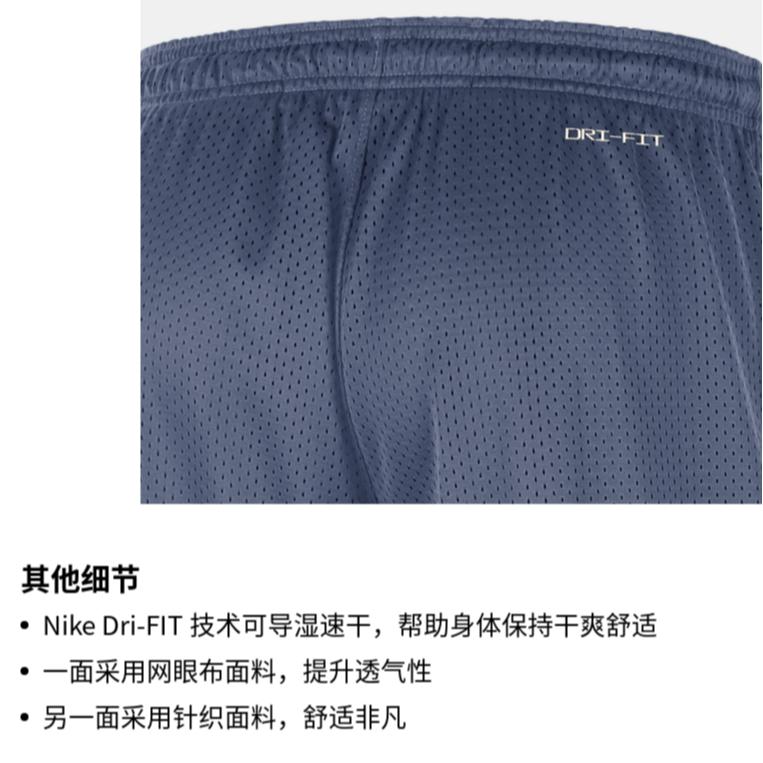 New Nike DRI-FIT NBA Sports Shorts Men's Mint Blue DX9792-491