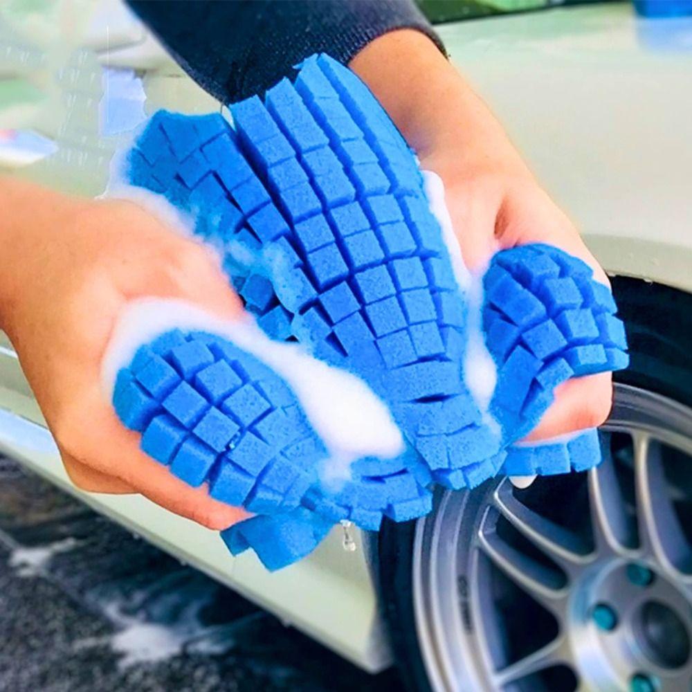Large Cross Large Cross Soft Foam Grid Sponge Soft Multifunctional Large Sponge  Car Wash Tools