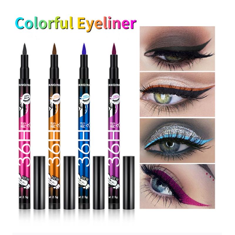 2 Teile/satz Schwarz Mascara Flüssigen Eyeliner Langlebige Wasserdichte Wimpern Verlängerung Augen Make-Up Kit Werkzeug
