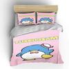 Tuxedo Sam Sanrio Bedding Set Hello Kitty Children Fashion 3 Pieces Set King Size Bed Set US Twin Adult Bed Cover Bedroom Duvet