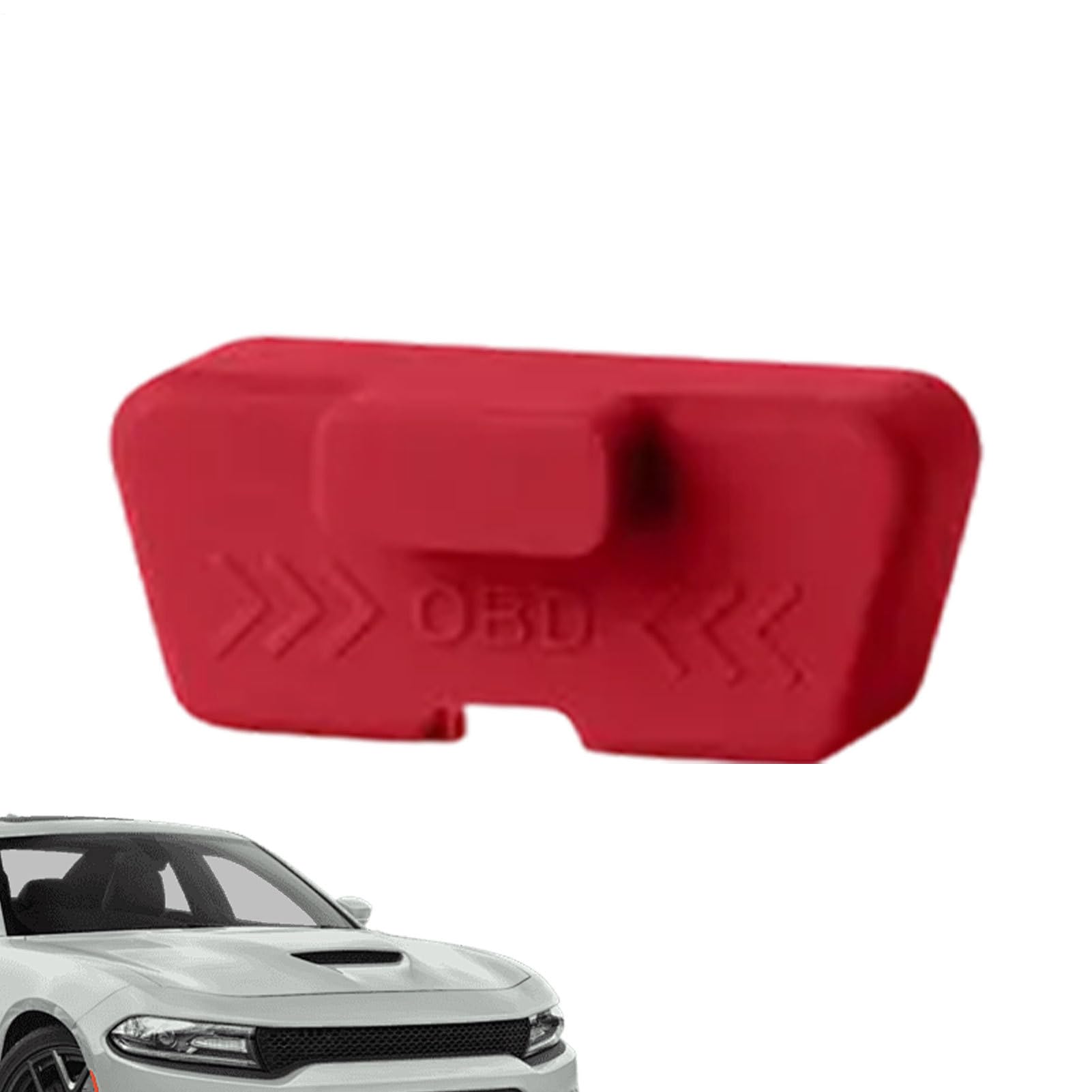 OBD Port Lock Anti-Theft Protector, OBD Cover Lock - Waterproof OBD Interface Cover | See description красный