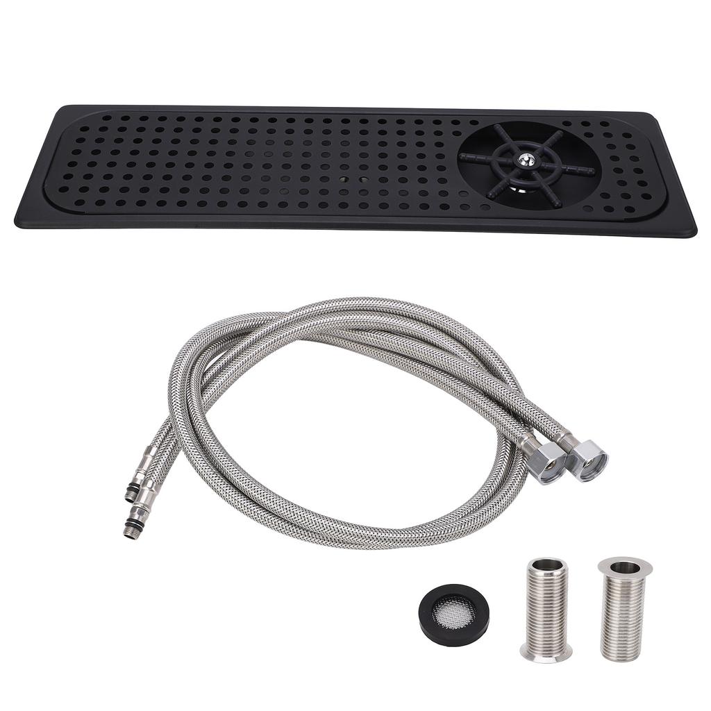 Automatic Cup Washer Stainless Steel Sink Embedded High Pressure Fast Flushing for Bar