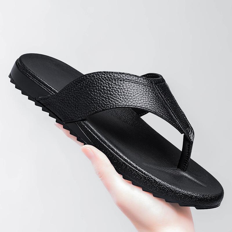 Fashion Hot Sale Stylish Men Flip-flopssummer Casual Shoes Half Drag Outdoor Walking Slippers Men Open Toe Flats   Leisure Walk Slides