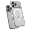 Skyddande fodral för iPhone 17 Pro Ultra Hybrid MagSafe - genomskinligt-vitt