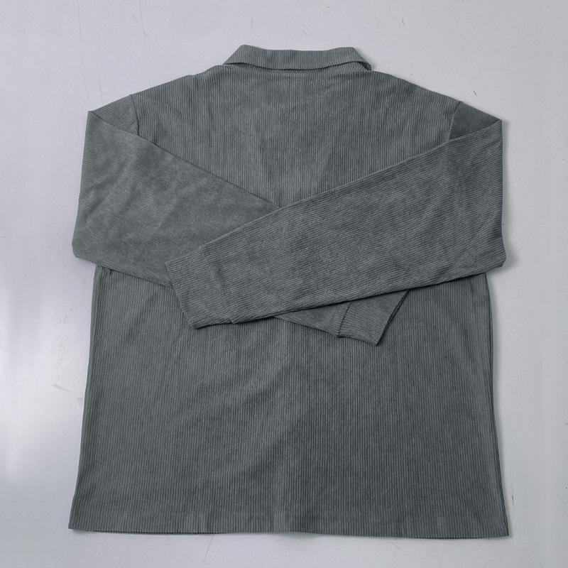 Spring and Autumn New Men's Shirt High Quality Corduroy Leisure Multi-pocket Solid Color Cargo Shirt Cardigan Men's Clothing